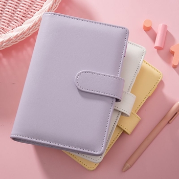 Bilježnica s binder vezivanjem, kožna korica od umjetne kože, papir od celuloze, 75 g, 1–50 stranica