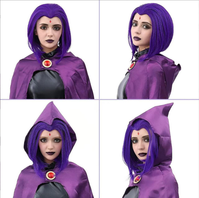 Cosplay paróka, modell 32158, hőálló szálak, hosszú frufru