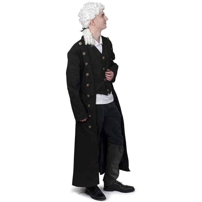 Cosplay paróka koloniális stílusú farokkal, barokk dizájn - JY Modell 44, mechanizmus, göndör haj