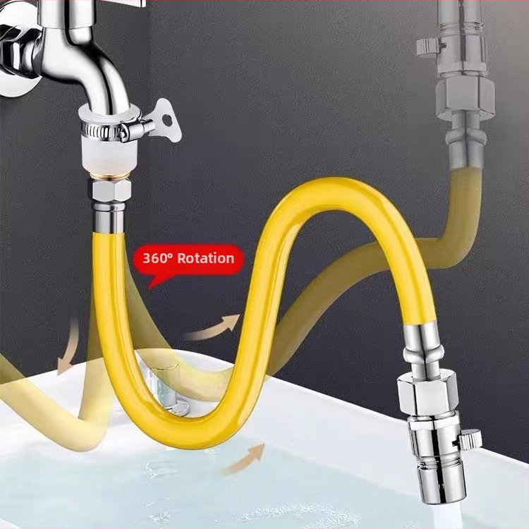 Univerzalni produžni nastavak za slavinu od nehrđajućeg čelika sa zaštitom od prskanja – moderan minimalistički stil