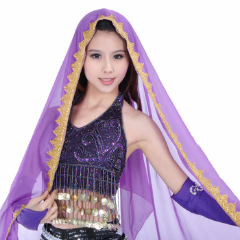 Voal pentru dansul burii - voal, 100% poliester, unisex, model solid, pentru toate anotimpurile