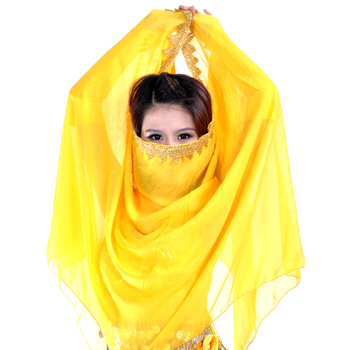 Voal pentru dansul burii - voal, 100% poliester, unisex, model solid, pentru toate anotimpurile