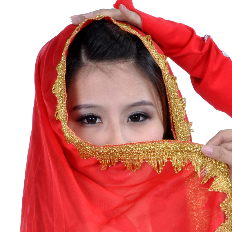 Voal pentru dansul burii - voal, 100% poliester, unisex, model solid, pentru toate anotimpurile