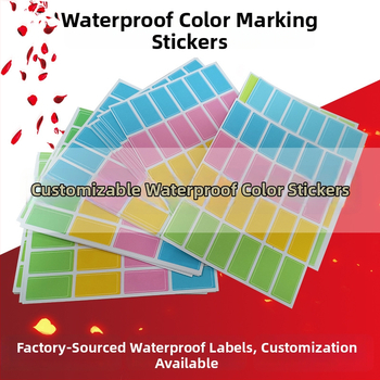 Vodootporna samoljepljiva etiketa – prilagodljiv oblik, ljepilo na bakrenoj ploči, za kreativne označavajuće etikete; mogućnost prilagodbe