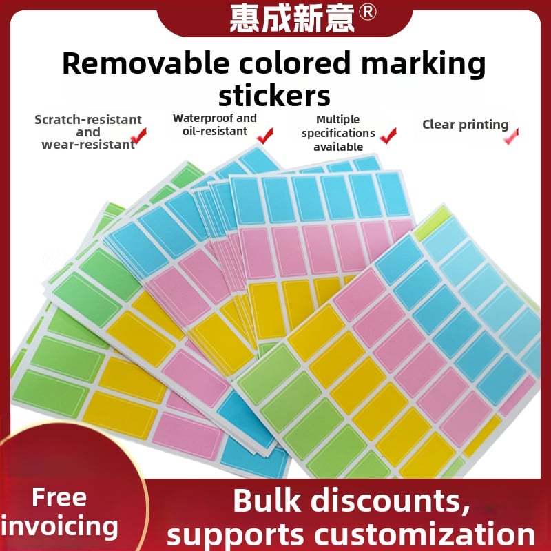 Vodootporna samoljepljiva etiketa – prilagodljiv oblik, ljepilo na bakrenoj ploči, za kreativne označavajuće etikete; mogućnost prilagodbe