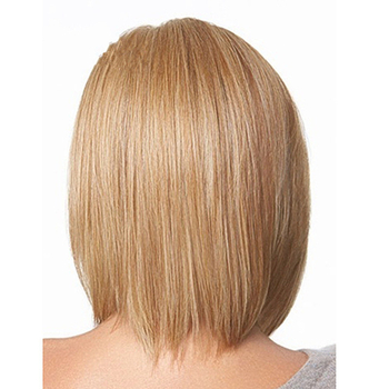 Rövid, egyenes bob paróka, hőálló szálból, mechanikus sapkával, nem festhető