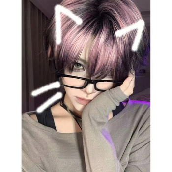Perucă pentru femei cu păr lung — stil manga, temperament asiatic, perucă completă, fir de înaltă temperatură, mecanism de prelucrare, schimbă look-ul