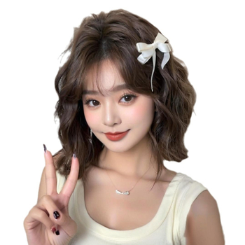 Perucă pentru femei, textură valuri de apă, fibră sintetică rezistentă la temperaturi, potrivită pentru vopsire și ondulare