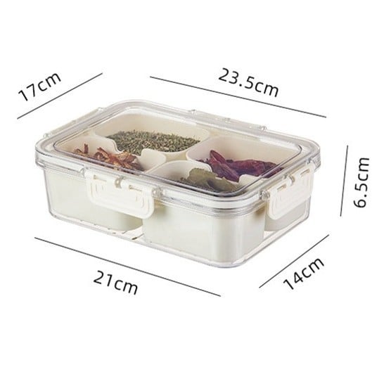 Cutie de depozitare din plastic pentru frigider, etanșă pentru menținerea prospețimii, cu drenaj, pentru refrigerare și congelare