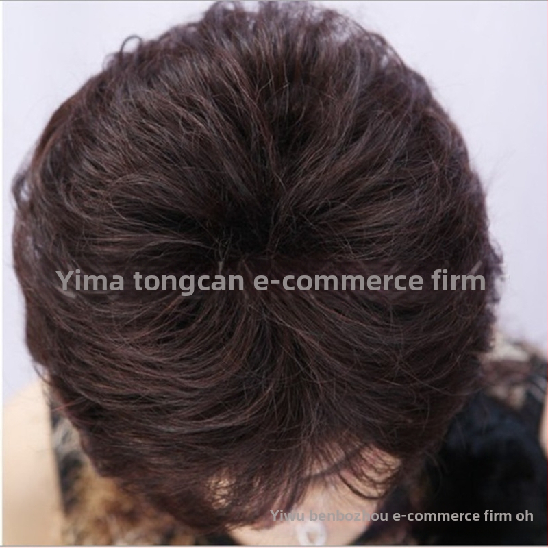 Perucă feminină scurtă, buclată, aspect natural, model t54553, păr din mătase