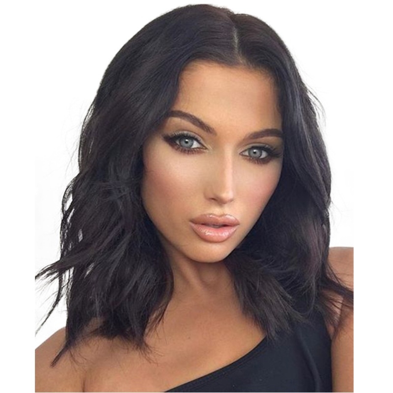 Perucă scurtă bucle, lungime medie, model K38, stil Ruili, fibră rezistentă la temperatură