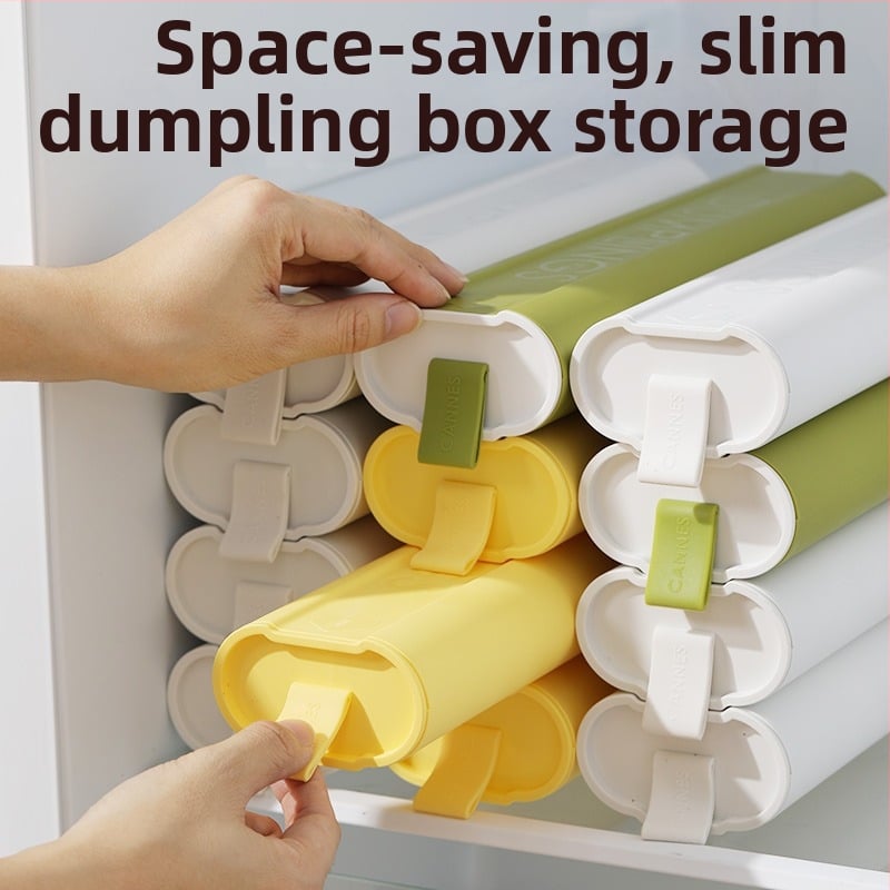 Кутия за дъмплини и вонтон — пластмасова, преносима за съхранение, марка Six Little Foxes, стил прост и нов дизайн