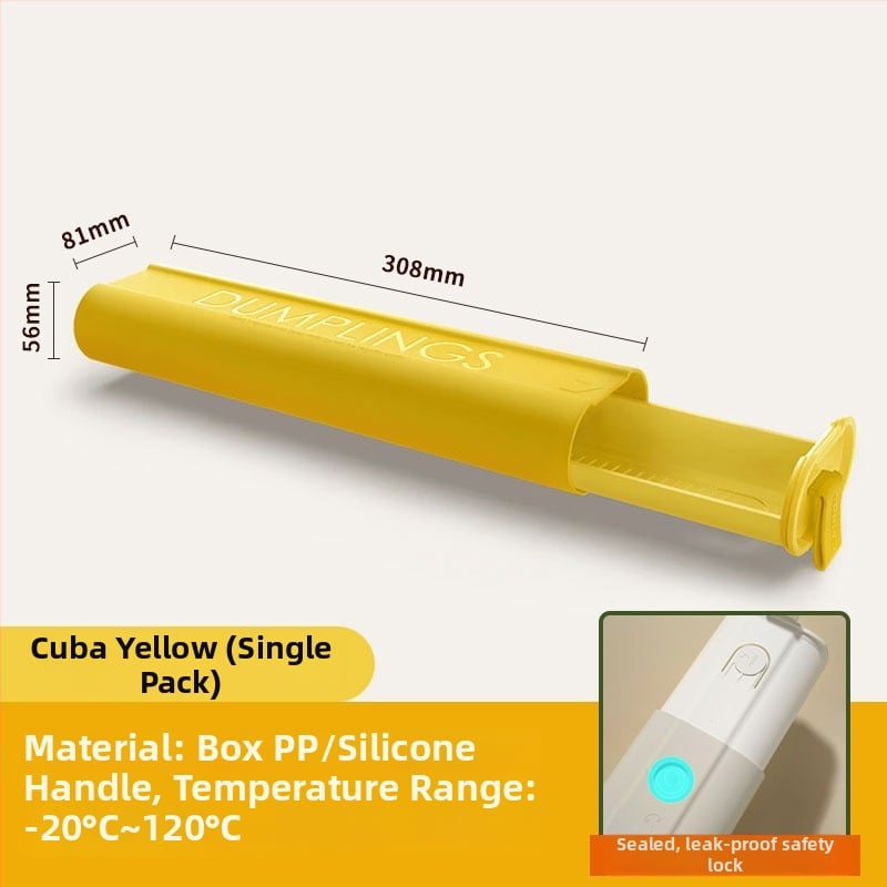 Кутия за дъмплини и вонтон — пластмасова, преносима за съхранение, марка Six Little Foxes, стил прост и нов дизайн