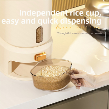 Peng Chao container pentru orez – PP alimentar, sigilabil, rezistent la umiditate și insecte, cu logo imprimat, capacitate sub 4 L