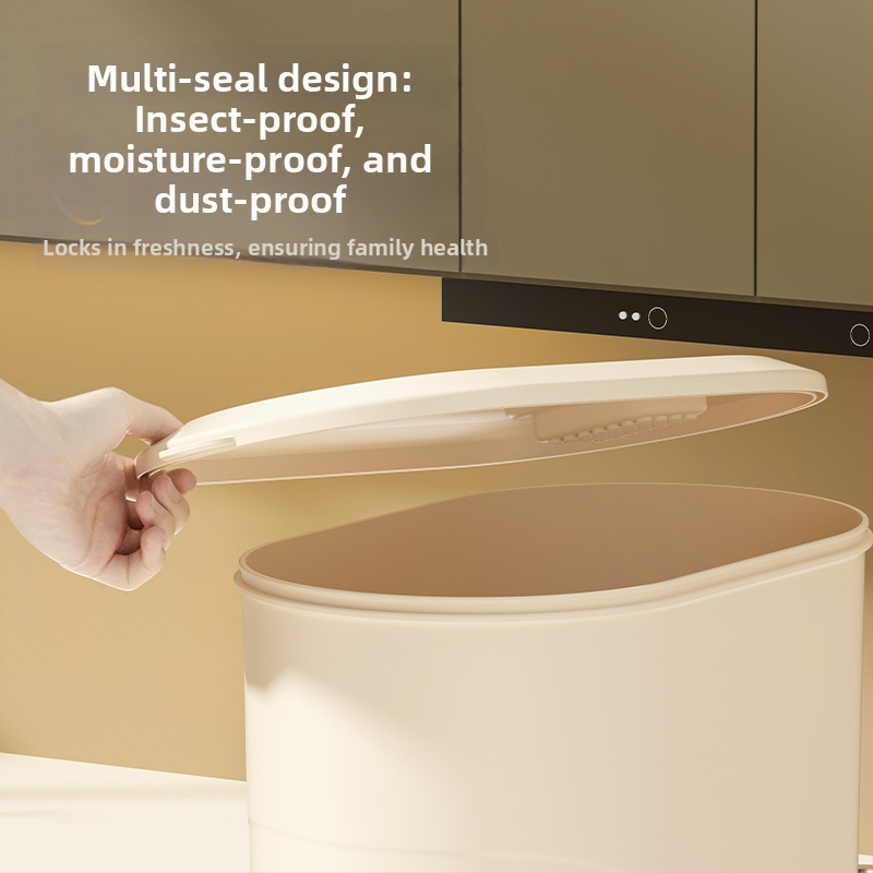 Peng Chao container pentru orez – PP alimentar, sigilabil, rezistent la umiditate și insecte, cu logo imprimat, capacitate sub 4 L