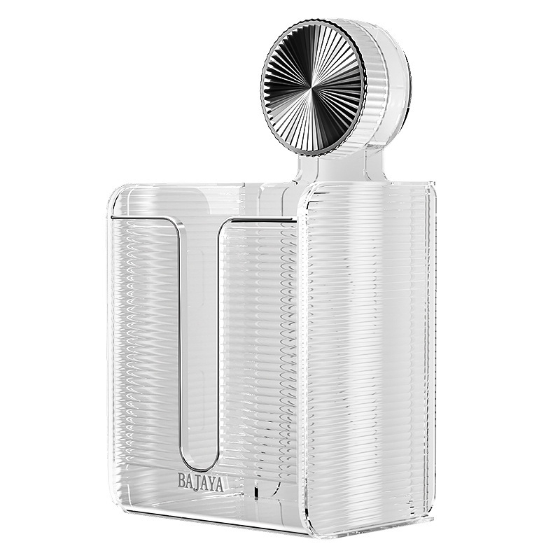 Cutie de șervețele cu ventuză, transparentă, montaj pe perete - PET, set de 50 de bucăți, imprimare logo disponibil, design modern minimalist, multifuncțional