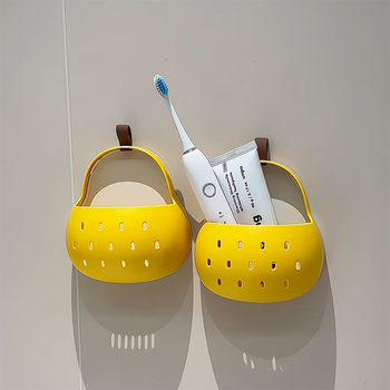 Coș de depozitare magnetic pentru perete, bucătărie și baie, montaj fără găuri, capacitate 1 L, model Qylsnhe