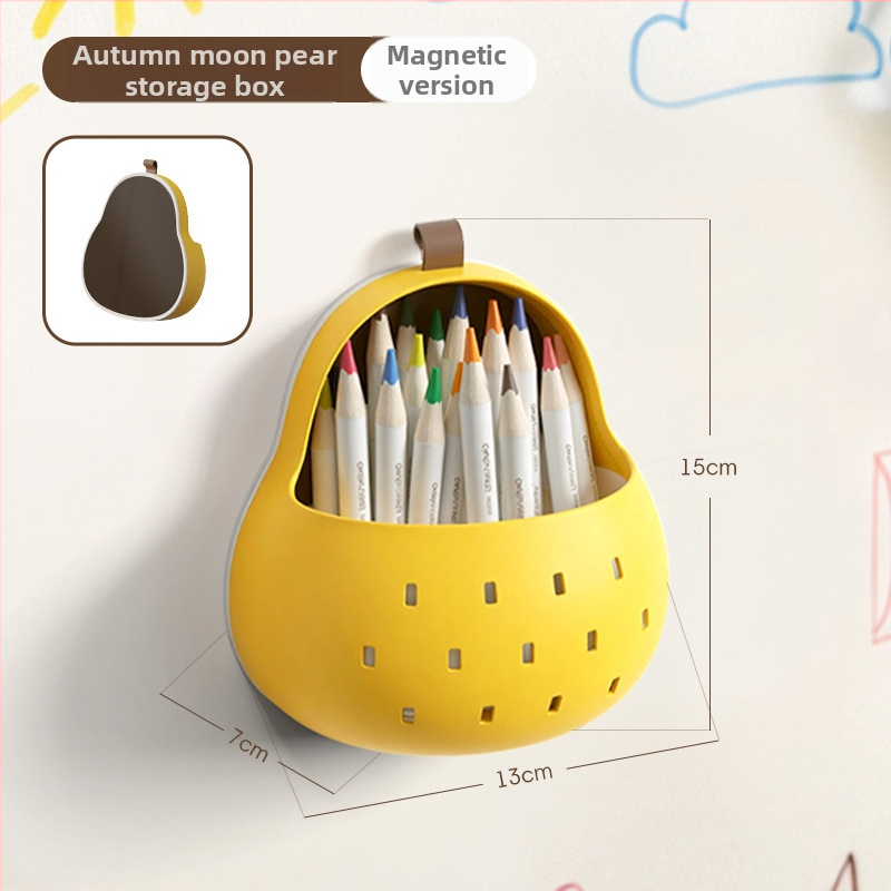 Coș de depozitare magnetic pentru perete, bucătărie și baie, montaj fără găuri, capacitate 1 L, model Qylsnhe