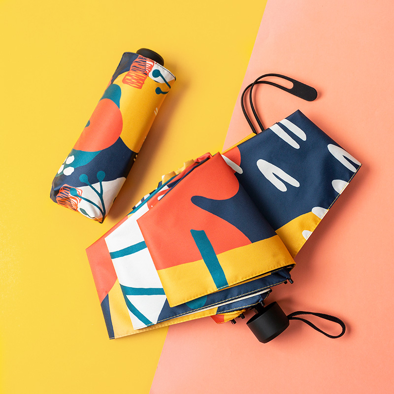 Чадър за слънце и дъжд, автоматичен, ретро компактен дизайн, 14 ребра, UPF30+ UV защита