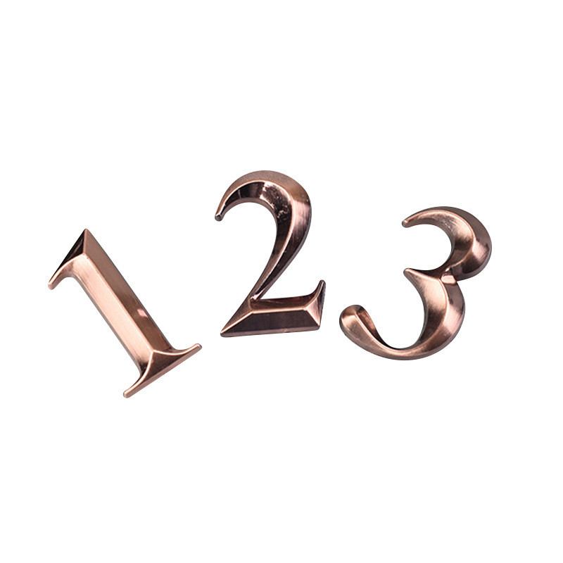 ABS elektrogalvanska pločica broja vrata, prilagodljiva, za hotele i škole, marka Bright, podrijetlo: Wenzhou, Kina.