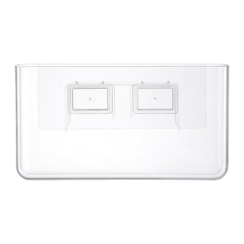 Nástenná priehľadná PS zásobníková skrinka, bez veka, bez vŕtania, do kúpeľne a obývačky