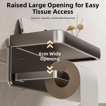 Τοίχου Δοχείο Χαρτιού Μπάνιου – χωρίς τρύπες, αδιάβροχο, πολλαπλών χρήσεων, υλικό: ανθρακούχος χάλυβας + αλουμίνιο