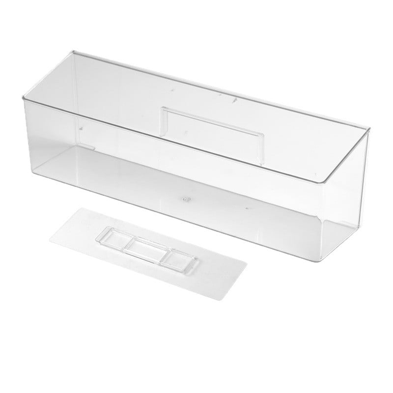 Japonský štýl priehľadná nástenná skrinka na uskladnenie – PET plast, organizér na malé predmety a lieky