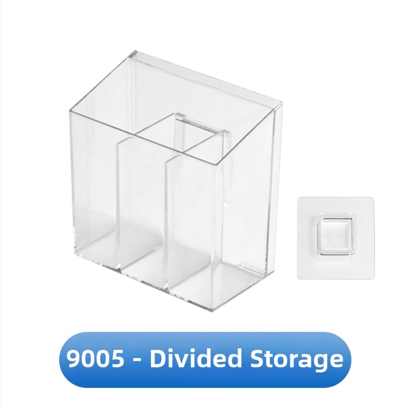 Japonský štýl priehľadná nástenná skrinka na uskladnenie – PET plast, organizér na malé predmety a lieky