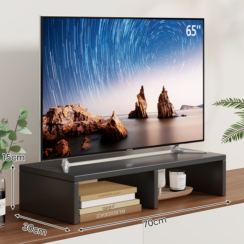Mugg dvoetažni stolni podizač za TV i monitor s prostorom za pohranu