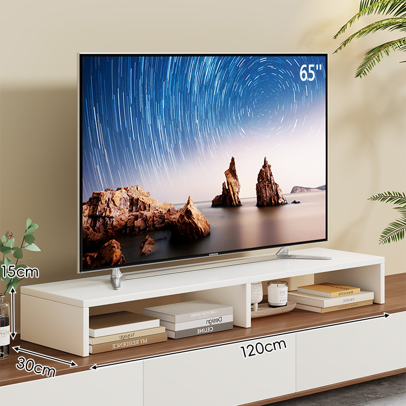 Mugg dvoetažni stolni podizač za TV i monitor s prostorom za pohranu