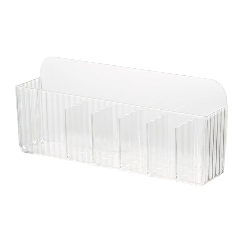 Nástenný regál na ukladanie masťových tubičiek s rozdelenými priehradkami — plast (PS), značka Riga, model Medicine Storage Rack, séria Wall Hanging