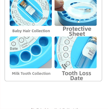 Kutija za čuvanje mliječnih zubića — Spomen dječjih zubića | Materijal: ekološka smola • Dob: 0–3 godine • Prijenosna poklon kutija