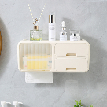 Τοίχου PP θήκη αποθήκευσης πετσετών προσώπου, πολυχρηστικό κουτί χαρτιών