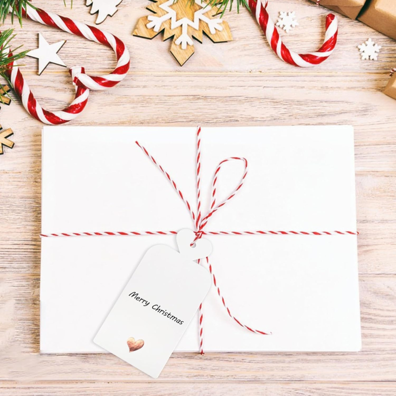 Ръкописна етикетка за окачване с мотив сърце и рози – крафт хартия, DP90, 100 листа в пакет