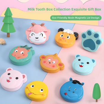 Kutija za čuvanje mliječnih zuba sa zodijalnom temom i uspomenom na dječju kosu - smolna kutija