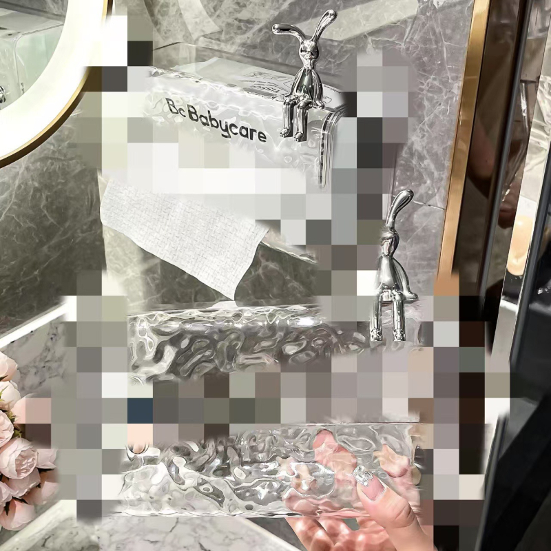 Κουτί χαρτοπετσών με βεντούζα, τοίχου, πλαστικό, αδιάβροχο, πολυχρηστικό για το μπάνιο