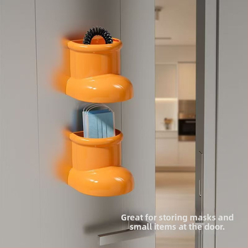 Magnetická úložná dóza v tvare čižmy na kuchynskú stenu – PP plast, vzor: čižmy, funkcia: uskladnenie, štýl: kreslený roztomilý, model: 1
