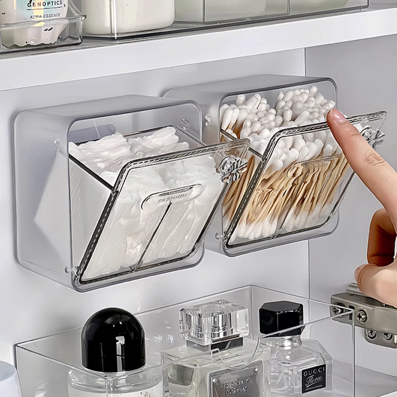 Kutija za kozmetiku – zidna, s pregradama, 12L, PET plast (100% novi materijal), za kozmetiku, uredske potrepštine i kablove