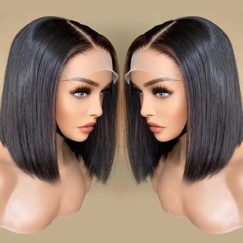 Body wave bob paróka elülső csipkés részével, rövid fazon, modell L1644