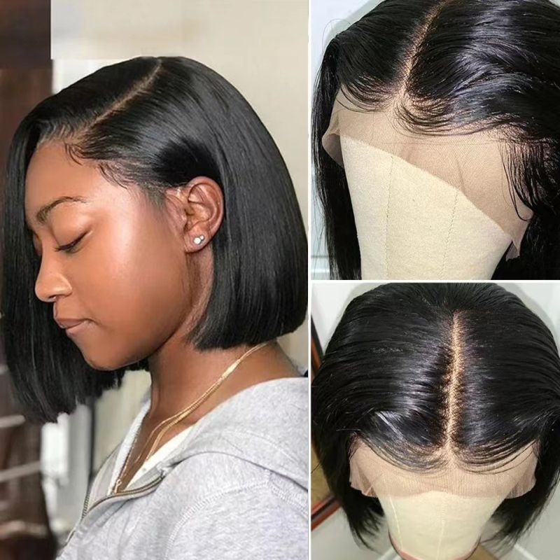 Body wave bob paróka elülső csipkés részével, rövid fazon, modell L1644