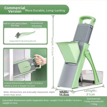 Viacúčelový krájač na zeleninu, telo z 304 nerezovej ocele, prispôsobenie k dispozícii, pohodlný dizajn