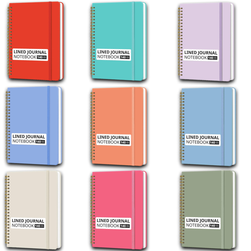 Επιχειρηματικό σπιράλ σημειωματάριο, προσαρμοσμένο με εκτύπωση λογοτύπου, μοντέλο Business coil book, μάρκα Hanbai stationery