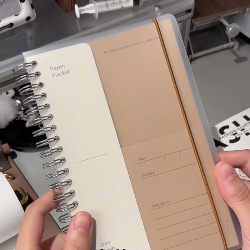 A5 bilježnica od kraft papira s motivom Kangaroo – za putovanja i skladištenje, DIY spiralni planer i dnevnik