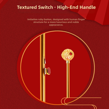 Ομπρέλα γάμου με δαντελωτή κέντηση, ρετρό κινεζικού στυλ, μακρύ κοντάρι; 8 ακτίνες από ίνες, αυτόματο άνοιγμα, ύφασμα 190T