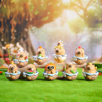 Capybara φιγούρα από ρητίνη — χαριτωμένο στυλ, Noguan μάρκα, προϊόν από ρητίνη, έτοιμο για δώρο