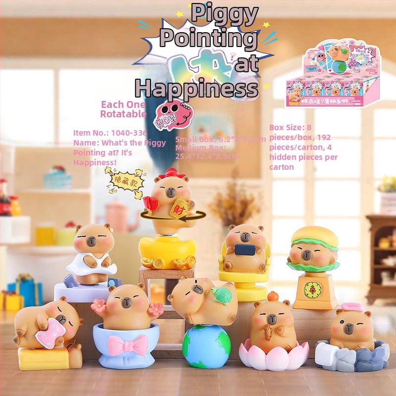 Capybara φιγούρα από ρητίνη — χαριτωμένο στυλ, Noguan μάρκα, προϊόν από ρητίνη, έτοιμο για δώρο