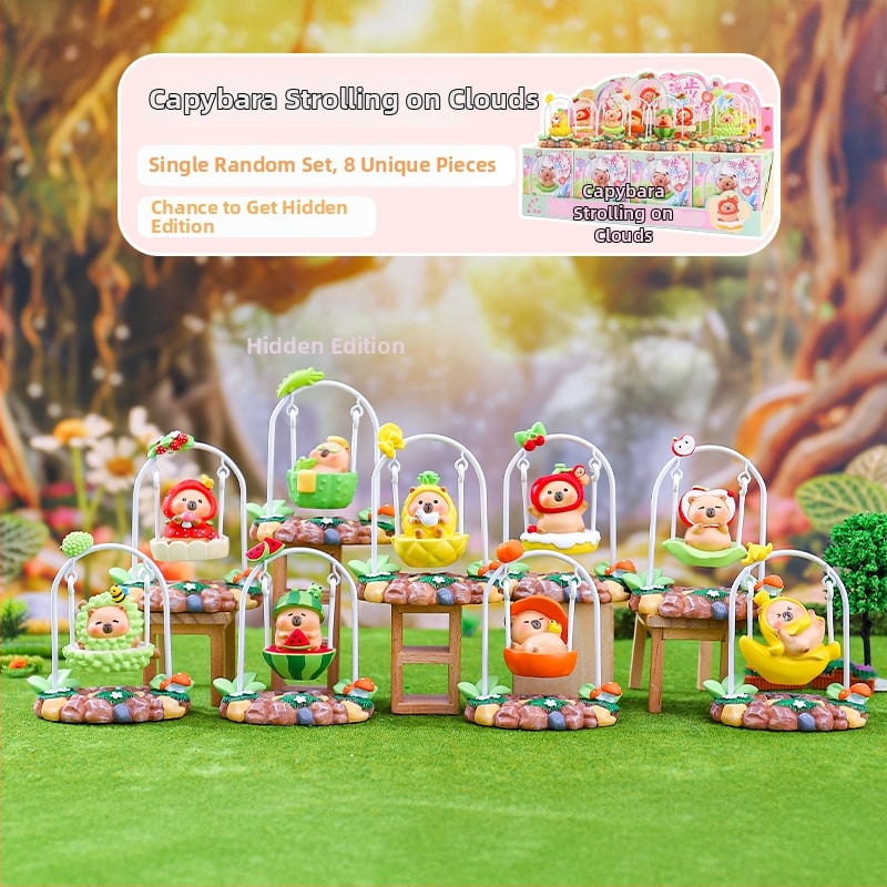 Capybara φιγούρα από ρητίνη — χαριτωμένο στυλ, Noguan μάρκα, προϊόν από ρητίνη, έτοιμο για δώρο