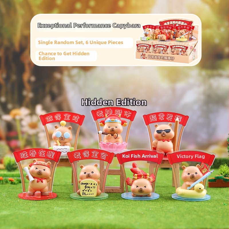 Capybara φιγούρα από ρητίνη — χαριτωμένο στυλ, Noguan μάρκα, προϊόν από ρητίνη, έτοιμο για δώρο