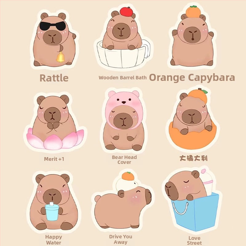 Capybara φιγούρα από ρητίνη — χαριτωμένο στυλ, Noguan μάρκα, προϊόν από ρητίνη, έτοιμο για δώρο