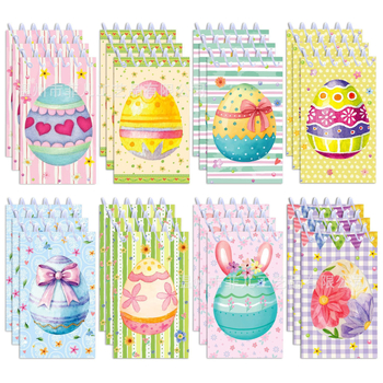 XQ129 Σπιράλ σημειωματάριο με θέμα το Πάσχα — σετ 8 τετράδια, 16 σελίδες κειμένου, 80 gsm χαρτί, δυνατότητα προσαρμογής